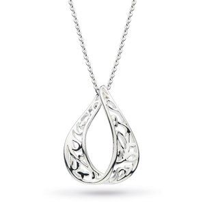 Kit Heath Sterling Silver Tear Loop Necklace